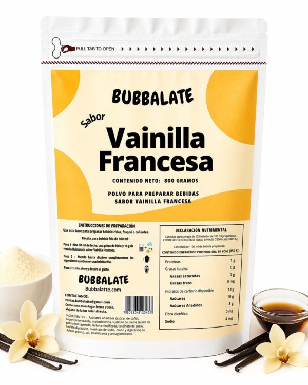 BASE VAINILLA FRANCESA 800 G