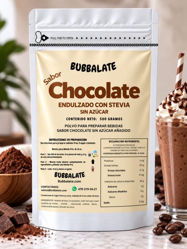 CHOCOLATE 500 G S/AZÚCAR