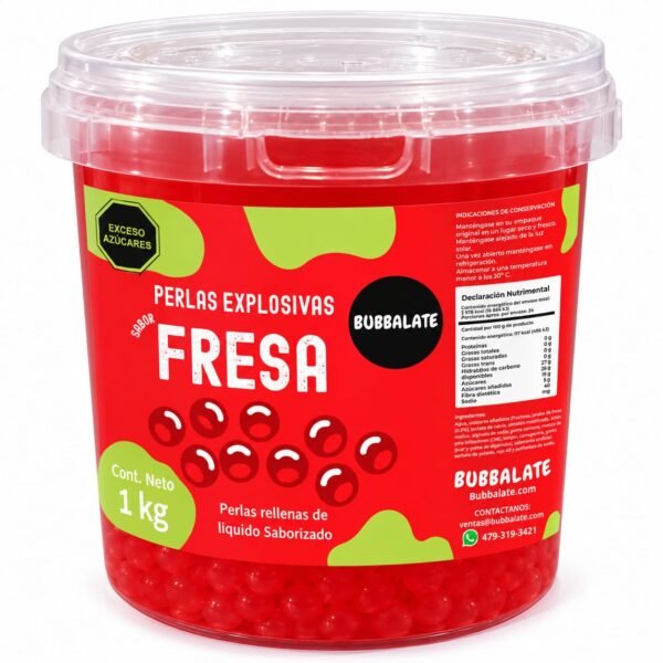 PE Fresa 1kg PERLAS EXPLOSIVAS FRESA 1KG