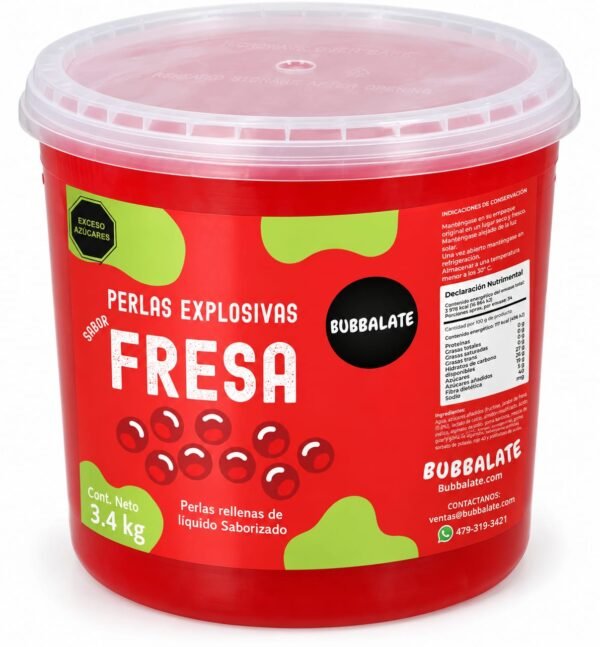 PE Fresa 3.4kg PERLAS EXPLOSIVAS FRESA 3.4 KG